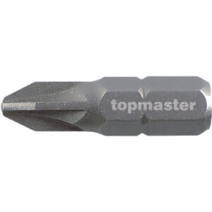 TOP MASTER Μύτη κατσαβιδιού με μέγεθος PZ3 25mm συσκευασία 2τεμ. 338706