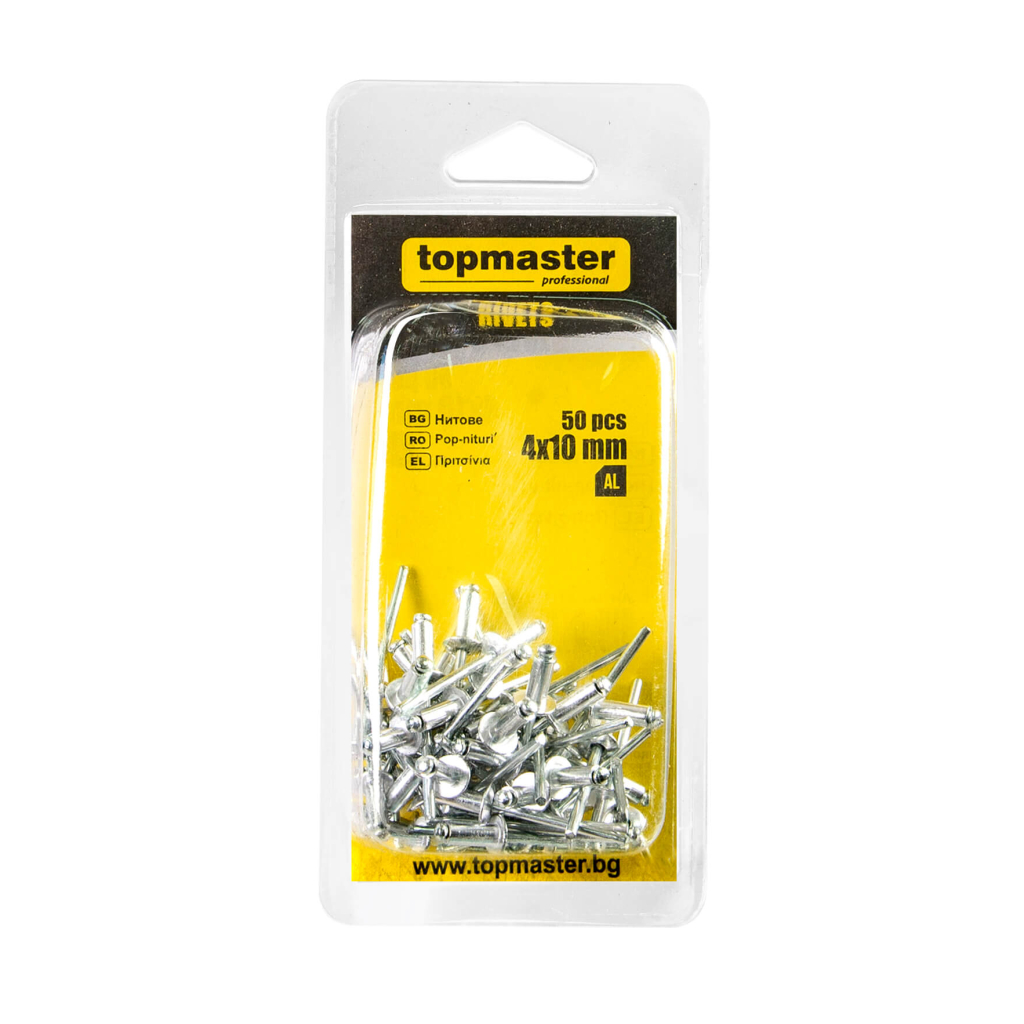 TOP MASTER Πριτσίνια αλουμινίου 50τεμ 4.8x15mm 511154 - Image 2