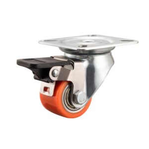 Ροδάκι Cresman extra heavy orange 50mm φρένο 150kg ρόδα