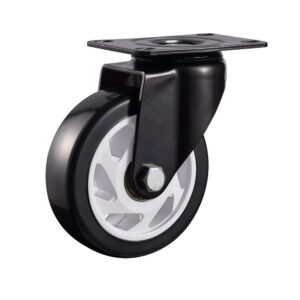 Ρόδα Cresman black PVC 100mm περιστρεφόμενη 90kg ρόδα