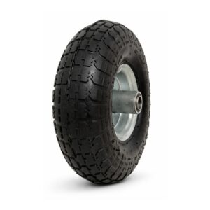 Ρόδα σαμπρέλας δίτροχου μεταλλική 20mm 300-4 μονός αφαλός (για αντικατάσταση σε καρότσι 11880)