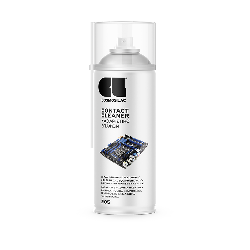CosmosLac Contact Cleaner 205 Σπρέι Καθαρισμού Ηλεκτρικών Επαφών 400ml