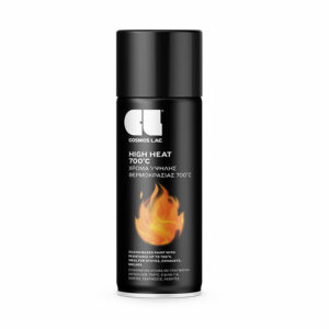 CosmosLac Heat Resistant 351 Σπρέι Βαφής Υψηλής Θερμοκρασίας – Μαύρο 400ml