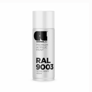 CosmosLac RAL 9003 Σπρέι Βαφής Signal White Matte – Λευκό Ματ 400ml
