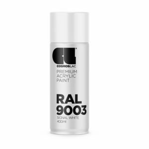CosmosLac RAL 9003 Σπρέι Βαφής Signal White – Λευκό Γυαλιστερό 400ml