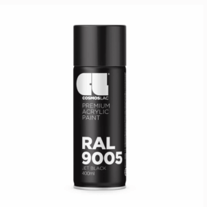 CosmosLac RAL 9005 Σπρέι Βαφής Gloss Black – Μαύρο Γυαλιστερό 400ml