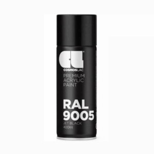 CosmosLac RAL 9005 Σπρέι Βαφής Matte Black – Μαύρο Ματ 400ml