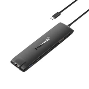 Lemorele TC96 Docking Station 13-σε-1 USB-C Hub 3 Οθονών (Dual 4K HDMI + VGA) Gigabit Ethernet, 4x USB & PD 100W SD & Audio– για Laptop, MacBook
