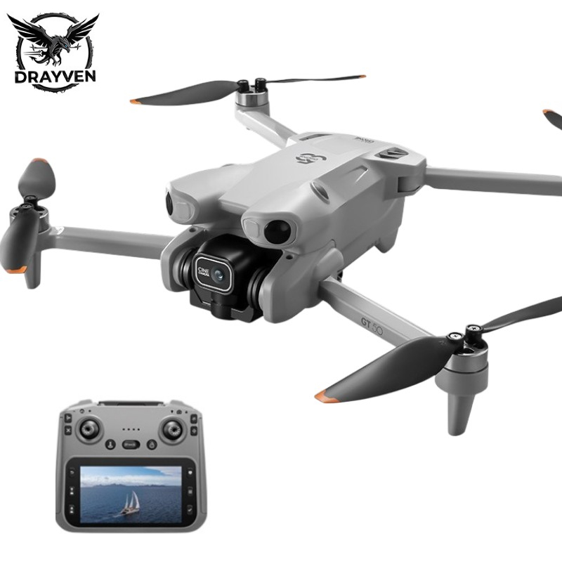 Drayven GT50 Pro Drone Υψηλής Ποιότητας για Αρχάριους με Οθόνη 4.5", Brushless Μοτέρ, Optical Flow & Αποφυγή Εμποδίων – Μαύρο - Image 2