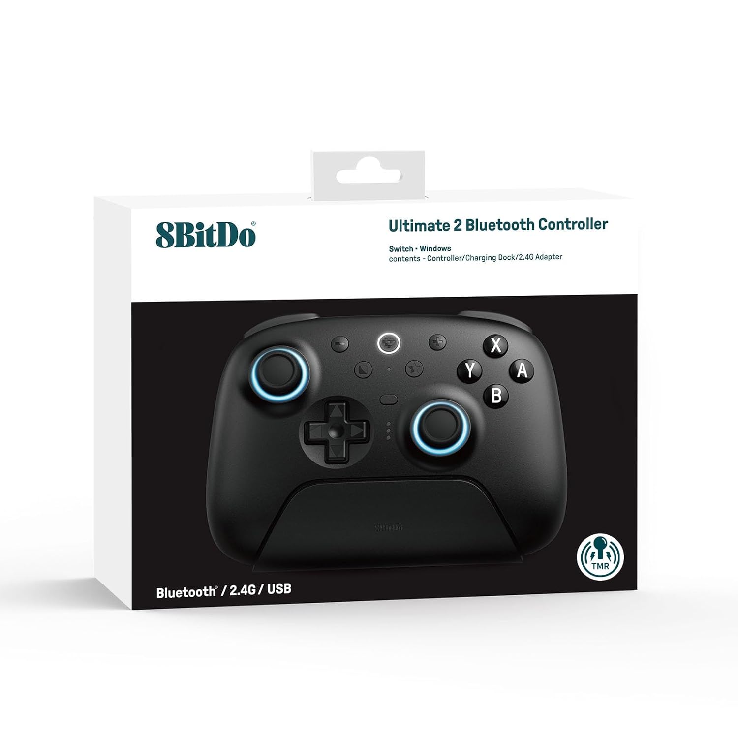 8BitDo Ultimate 2 Bluetooth Controller με Charging Dock για Windows / Android Μαύρο - Image 2