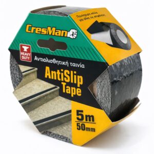 Ταινία αντιολισθητική 50mmΧ5m μαύρη Cresman