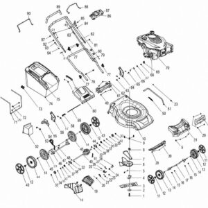Ανταλλακτικο μηχανης γκαζον Cresman 220rs 130030380-0001 σύνολο εμβόλου (πιστόνι)