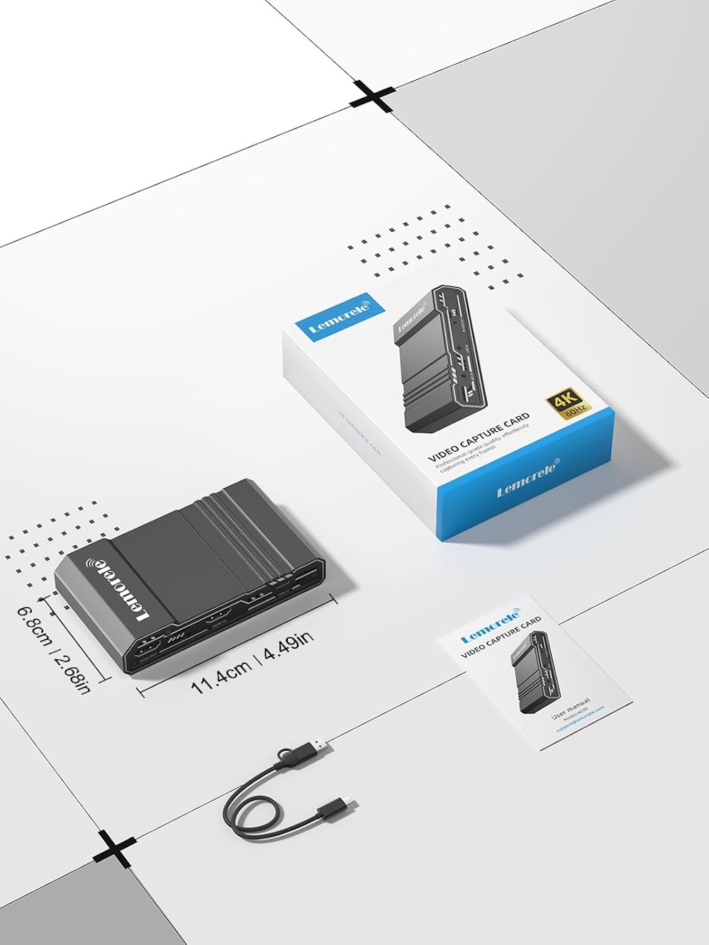 Lemorele AC09 Capture Card HDMI σε USB 3.0 με 4K Passthrough για OBS - Image 3