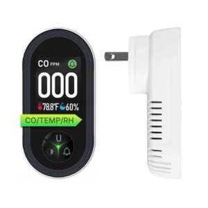 Ανιχνευτής Μονοξειδίου Άνθρακα Plug-In 3-σε-1 με Οθόνη HD