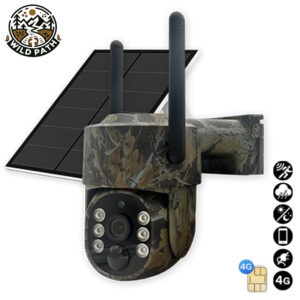 Wild Path Sentinel X4 4G LTE Solar Κάμερα Εξωτερικού Χώρου Περιστρεφόμενη 360° (4MP/PIR/Ανίχνευση Κίνησης/Νυχτερινή Λήψη)