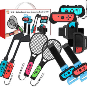 JYS NS215 Sports Bundle για Nintendo Switch 10 σε 1 (Armband/Τέννις/Γκολφ/Handle Grip/Leg Strap)