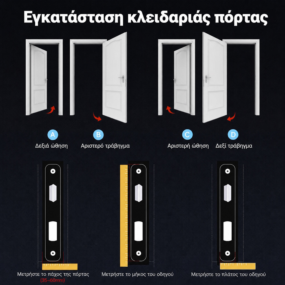 MOES Smart Door Lock WiFi/Zigbee με Fingerprint & Remote Unlock - Image 4