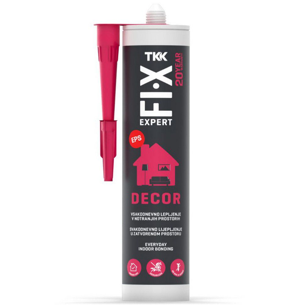 Μονταζόκολλα φυσίγγα Tkk fix expert decor 300ml 177793