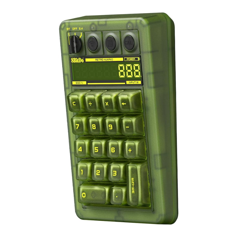 8BitDo Retro 18 Mechanical Numpad 2.4G/USB/Bluetooth (Hot-Swappable/Kailh Jellyfish X/Calculator Mode) Xbox Edition - Image 4