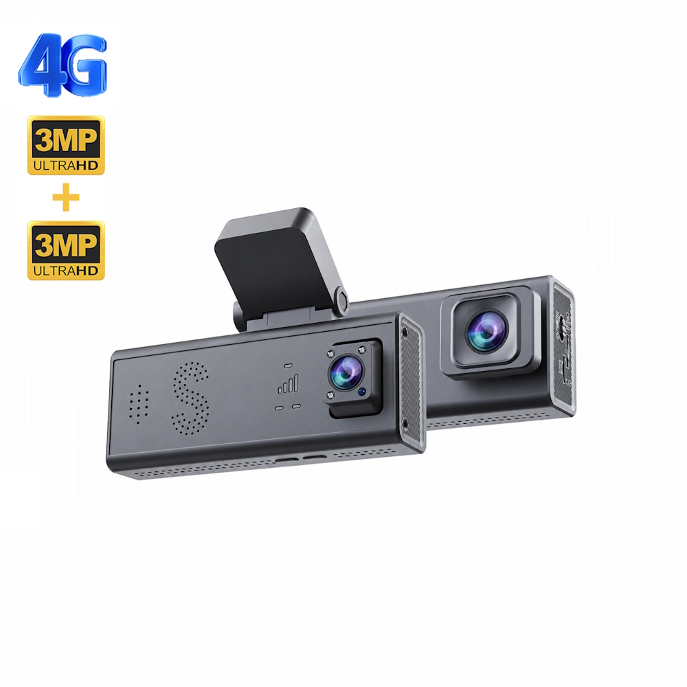 Sectec CC09 Διπλή 4G Κάμερα Ασφαλείας Αυτοκινήτου με GPS, Radar, Live Video & Ειδοποίηση Σύγκρουσης (3MP/IP65)