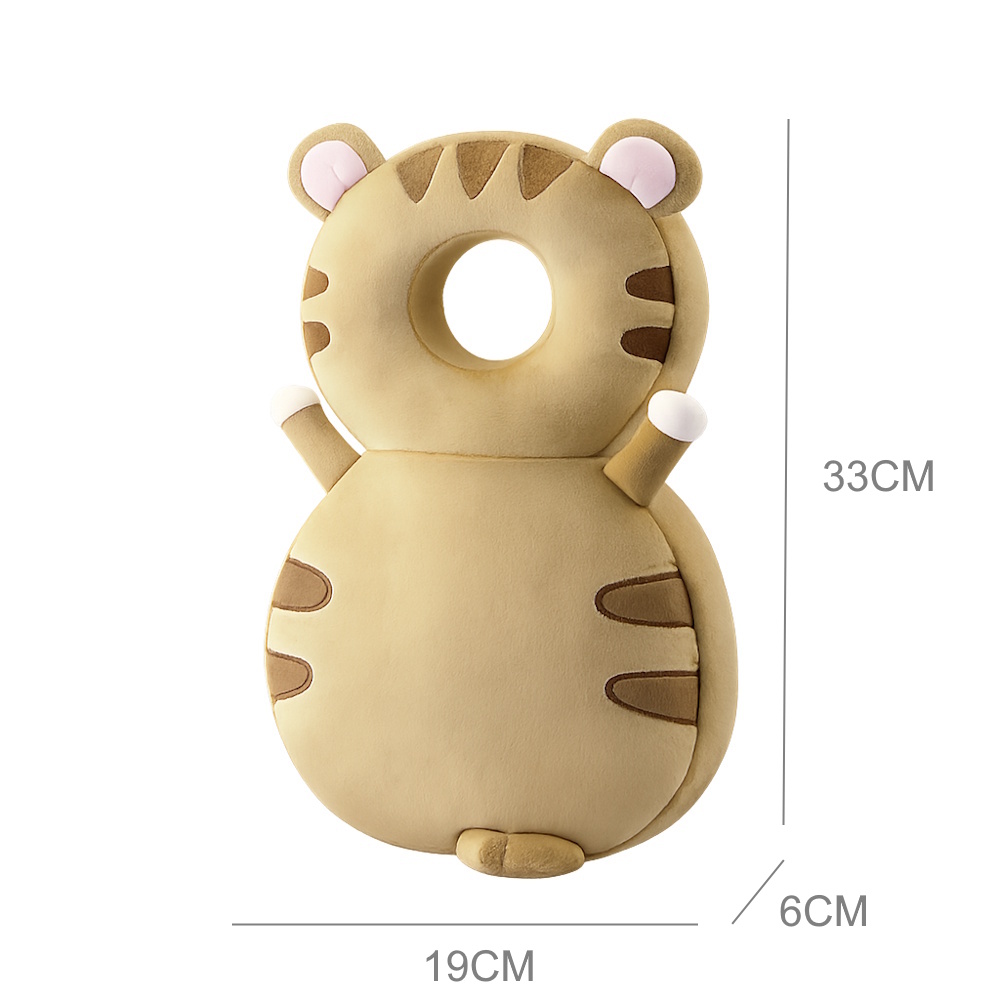 Giggles and Co. Προστατευτικό Μαξιλάρι Κεφαλιού Μωρού "Brown Tiger" Velvet (5 έως 48 μηνών) - Image 3