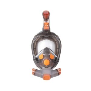 Thenice Μάσκα Θαλάσσης Full Face με Αναπνευστήρα Dry Snorkel (Anti-Fog/Ρυθμιζόμενος Ιμάντας) - L/XL Orange