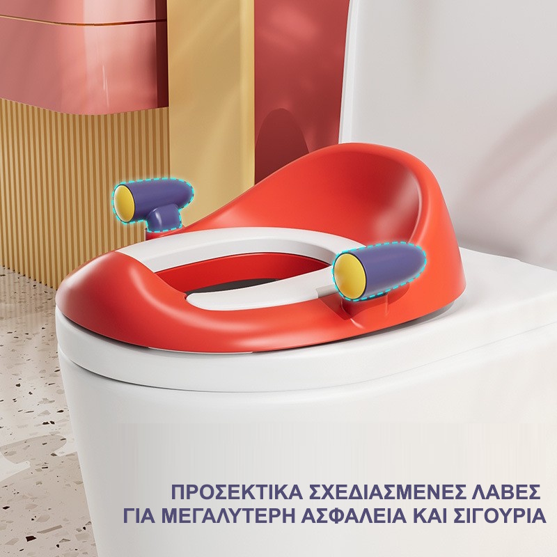 Giggles & Co. Παιδικό Γιογιό Αυτοκινητάκι 3-σε-1 με Καπάκι για Εκπαίδευση Τουαλέτας Κόκκινο - Image 4