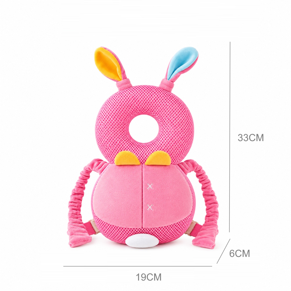 Giggles and Co. Προστατευτικό Μαξιλάρι Κεφαλιού Μωρού "Pink Bunny" Mesh (5 έως 48 μηνών) - Image 3
