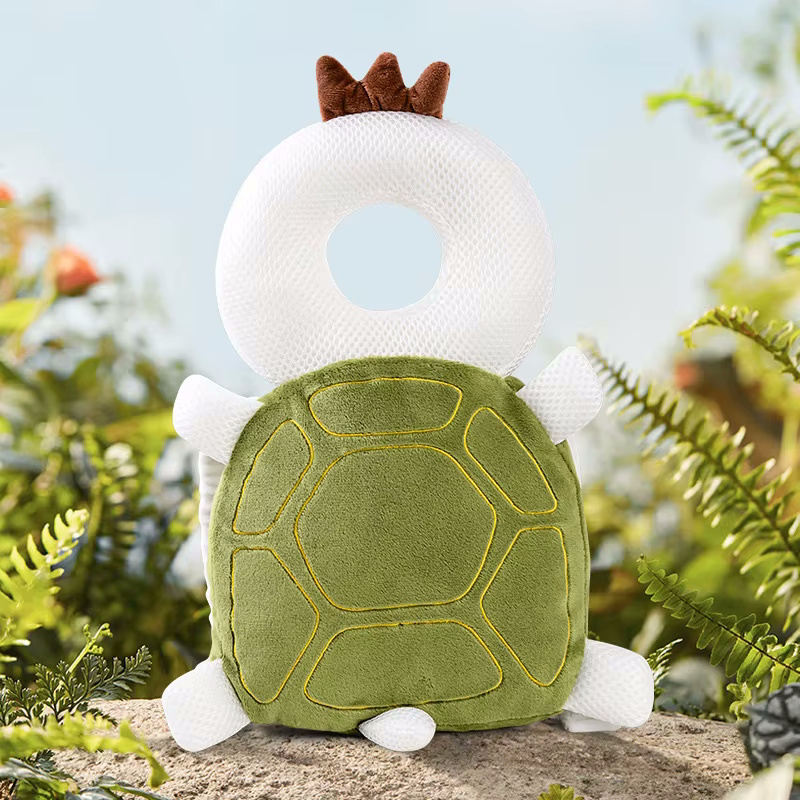 Giggles and Co. Προστατευτικό Μαξιλάρι Κεφαλιού Μωρού "Green Turtle" Mesh (5 έως 48 μηνών) - Image 2