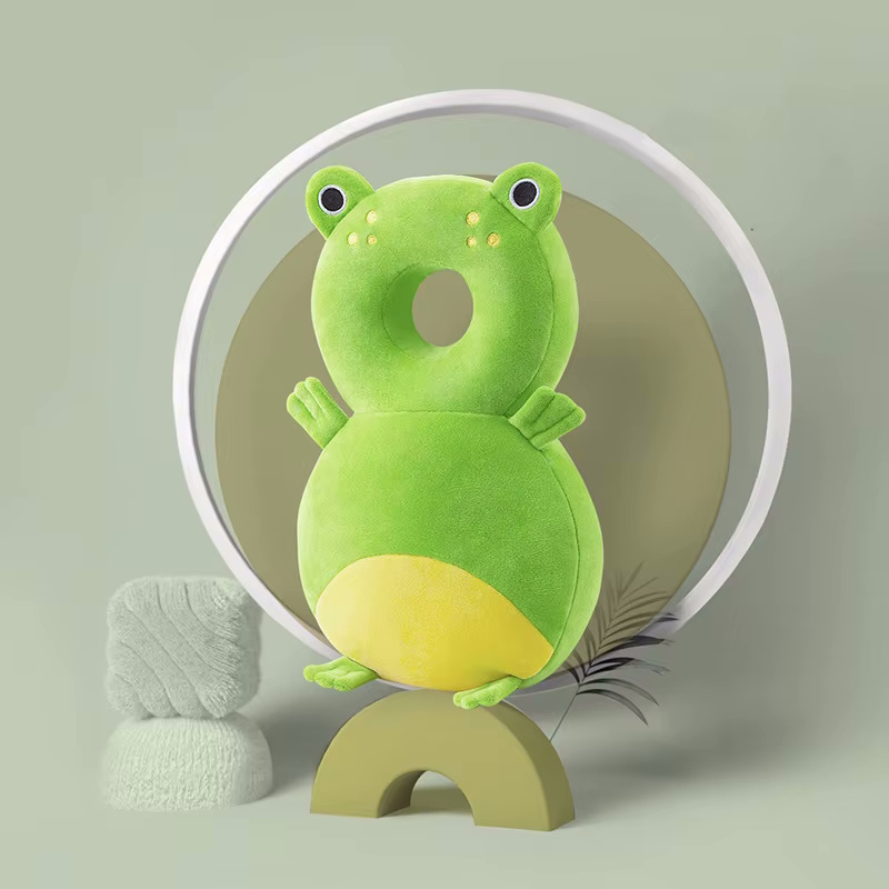 Giggles and Co. Προστατευτικό Μαξιλάρι Κεφαλιού Μωρού "Green Frog" Velvet (5 έως 48 μηνών) - Image 2