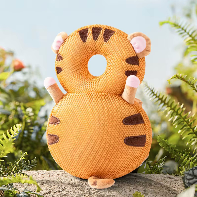 Giggles and Co. Προστατευτικό Μαξιλάρι Κεφαλιού Μωρού "Orange Tiger" Mesh (5 έως 48 μηνών) - Image 2