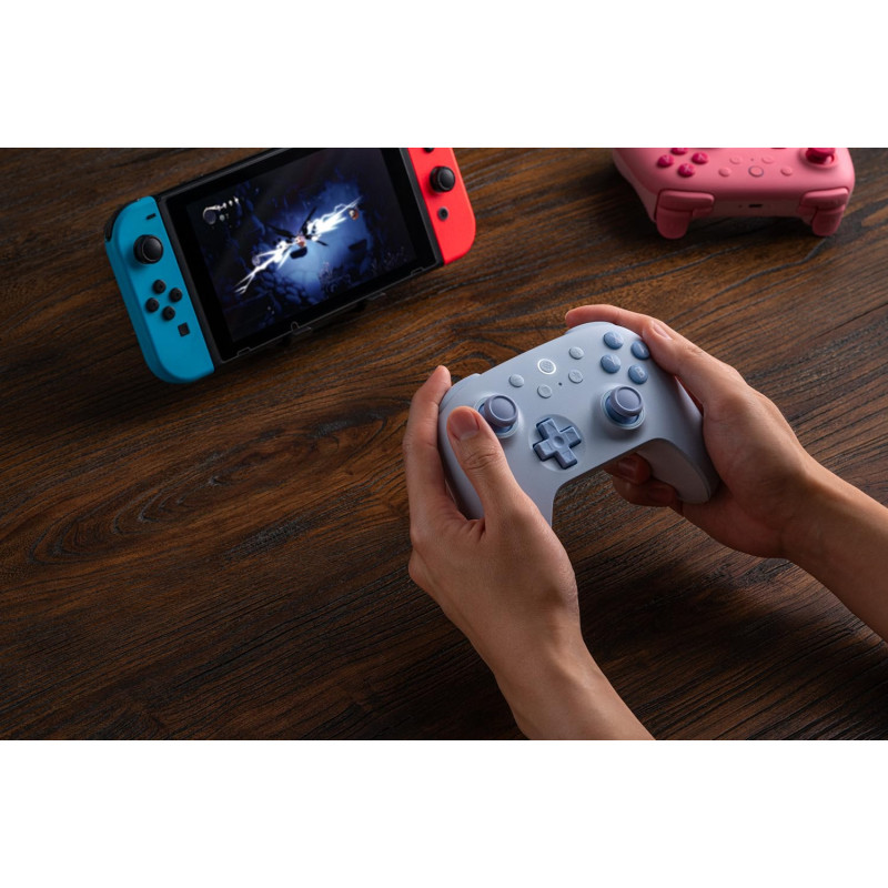 8BitDo Ultimate 2C Bluetooth Controller για Switch (Hall Effect Μοχλοί/Δόνηση Rumble/Turbo) Blue - Image 7