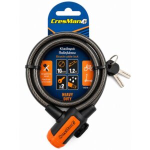 Κλειδαριά ποδηλάτου Cresman 10mm 1.2m