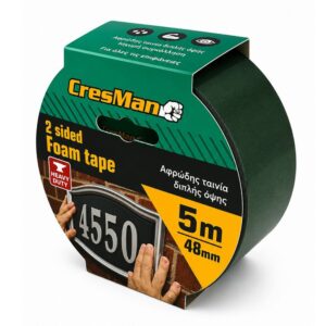 Ταινία διπλής όψεως αφρώδη Cresman 48mmX5m