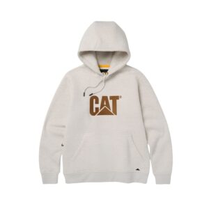 CAT Μπλούζα φούτερ με κουκούλα trademark κρεμ/μπεζ 2XL 1050048