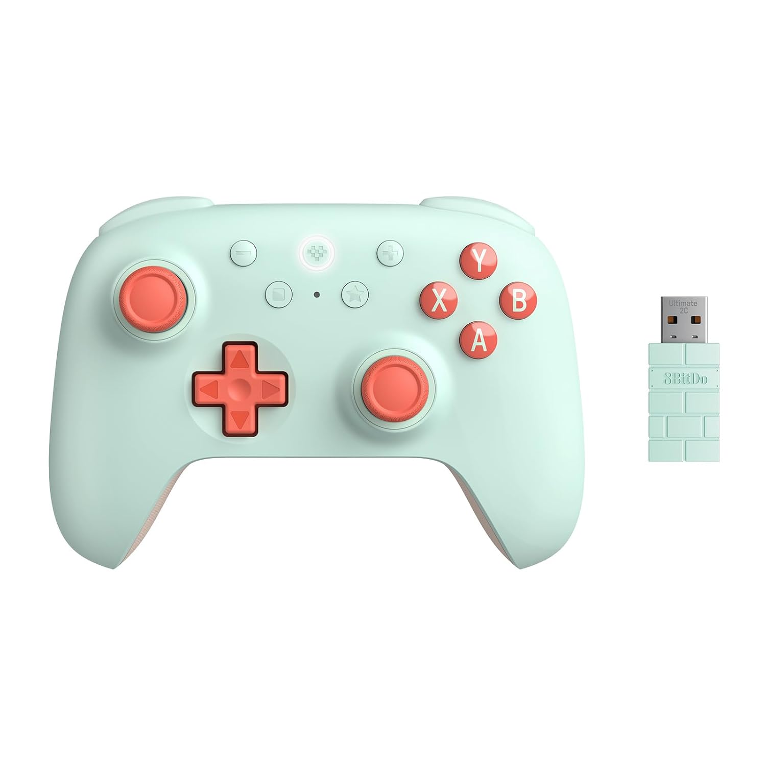 8BitDo Ultimate 2C Wireless Controller για Windows/Android (1000Hz/Hall Effect Μοχλοί & Triggers/Προγραμματιζόμενα Πλήκτρα) - Mint